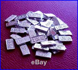 ACB SILVER Ingot 1 Gram solid Bar .999 Fine AG w//Certificate of Authenticity/'s
