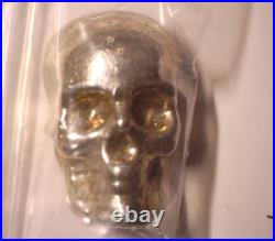 100 Gram 999 Silver Bullion Skull #3 YPS Yeager's Poured Silver DDR