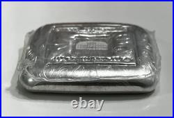 100 Gram Geiger Edelmetalle. 9999 Fine Silver Square Cast Bar Sealed SN 002845