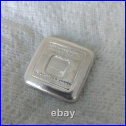 100 Gram Geiger Edelmetalle Silver Square Cast Bar LOW SERIAL #000218