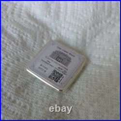 100 Gram Geiger Edelmetalle Silver Square Cast Bar LOW SERIAL #000218