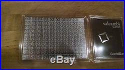 100 Grams. 999 Solid SILVER Valcambi Suisse Combibar (100x1gram bar)