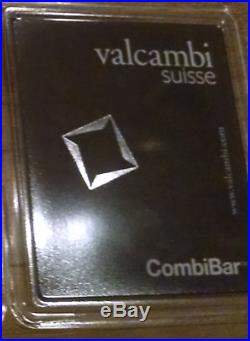 100 Grams. 999 Solid SILVER Valcambi Suisse Combibar (100x1gram bar)