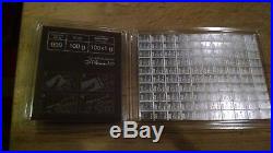 100 Grams. 999 Solid SILVER Valcambi Suisse Combibar (100x1gram bar) with ASSAY