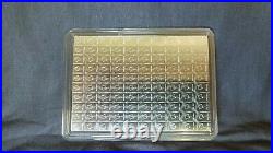 100 Grams. 999 Solid SILVER Valcambi Suisse Combibar (100x1gram bar) with ASSAY