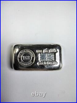 100 Grams The Gold Exchange 999 Cast Fine Solid Silver Bullion Bar / Ingot