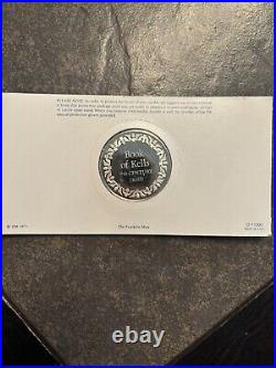 100 Greatest Masterpieces Book of Kells Franklin Mint Solid Sterling Silver Coin