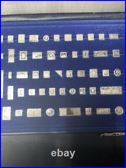 100 Greatest Solid Silver Mini Stamps Of The World Silver Ingot Stamps Complete