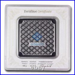 100 gram Silver Bar Geiger Edelmetalle (Original Square Assay)