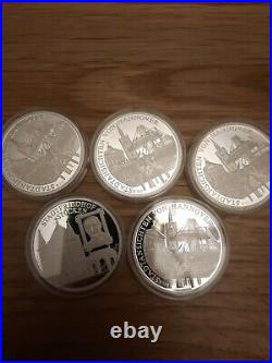 100g. 999 Solid Silver Proof In Rounds / Coins (11)