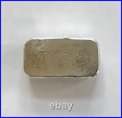 100g SILVER 999 hand poured bar. 100 gram 99.9% pure solid silver 2023