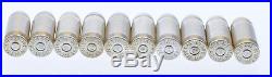 (10) 1oz. 45 Cal Silver Bullet 1 Troy Ounce Solid. 999 Silver 10 Troy Oz total