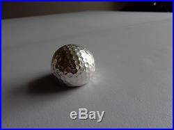 10.61 TR/OZ. 999 fine silver. Hand poured solid Golf Ball ingot novelty gift