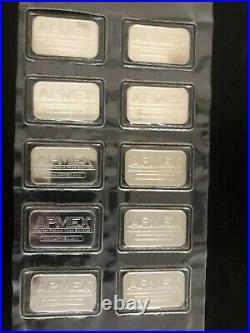 10 APMEX Original American Eagle 1 Troy oz. 999 Fine Sealed Solid Silver Bars