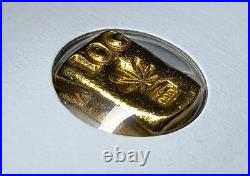 10 Gram Solid 24ct Gold Bar 999.9 Pure Fine Bullion Poured Nugget AU Cast