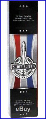 10 Ounce Solid Silver 50 Cal Bullet. 999 Pure Fine Silver Bullet Bar Bullion