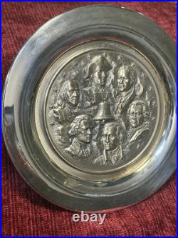 10 Solid Troy Ounces -Fathers Of Liberty-Sterling Silver Collector RARE