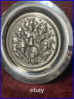 10 Solid Troy Ounces -Fathers Of Liberty-Sterling Silver Collector RARE