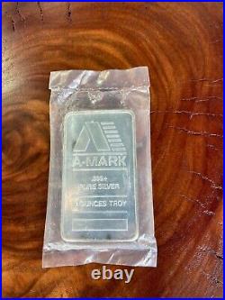 10 Troy oz A-Mark Silver Bar Bullion Fine. 999 Precious Metals Solid Investment
