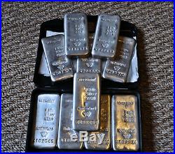10 kg Fine Silver Metalor Investment 10 x 1 Kg / Kilo Bars Solid Silver Bullion