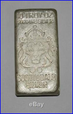 10 ounce Scottsdale solid silver Bar
