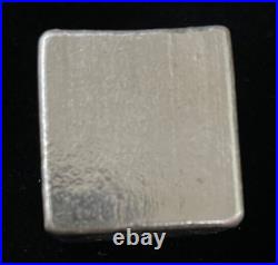 10 oz 999 Fine Silver Bar Yeager's Poured Silver YPS Cube