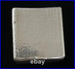10 oz 999 Fine Silver Bar Yeager's Poured Silver YPS Cube