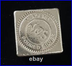 10 oz 999 Fine Silver Bar Yeager's Poured Silver YPS Cube