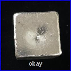 10 oz 999 Fine Silver Bar Yeager's Poured Silver YPS Cube