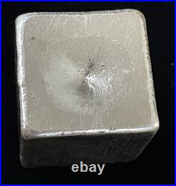10 oz 999 Fine Silver Bar Yeager's Poured Silver YPS Cube