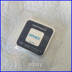 10 oz Silver Bar APMEX Square Series (Geiger Style) SEALED 10 oz Silver Bar APMEX Square Series (Geiger Style) SEALED