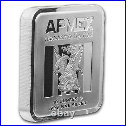 10 oz Silver Bar APMEX (Square Series) SKU#212567