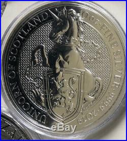 10 oz Silver Queens Beast Unicorn 2019 Solid Silver 999.9 Coin