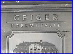 10 troy oz 999 Fine Silver GEIGER Square Edelmetalle In Original Packaging. #77