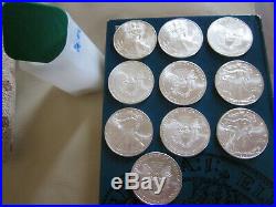 10 x 2010 Solid Silver Eagle $1 1oz Walking Liberty Dollar + Capsule