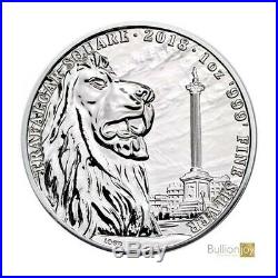 10 x 2018 1 oz Landmarks of Britain Trafalgar Square Silver Coin in Coin Capsule