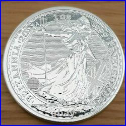 10 x Silver 2021 Britannia 1oz Silver Coins, Fineness 999 Pure SOLID Silver