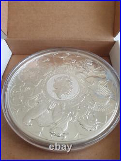 10oz 0.999 Solid Silver Bullion Queen's Beasts Completer Coin 2022 QEII
