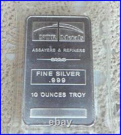 10oz. 999 Fine Solid Silver Bar