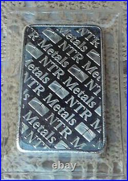10oz. 999 Fine Solid Silver Bar. In Factory Sealed plastic pouch R