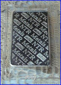 10oz. 999 Fine Solid Silver Bar. In Factory Sealed plastic pouch S