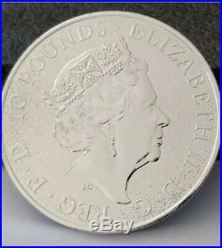 10oz QUEENS BEAST, £10, LION OF ENGLAND. Solid Silver, Royal Mint Coin