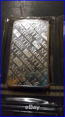 10oz solid silver bar from NTR metals