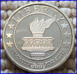 10x 1 oz silvertowne liberty solid silver rounds