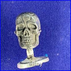 11.99 ounces of solid sterling silver, One of one cast Skull