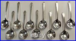 11 Antique J. E. Caldwell Sterling Silver Georgian Style Bullion Spoons