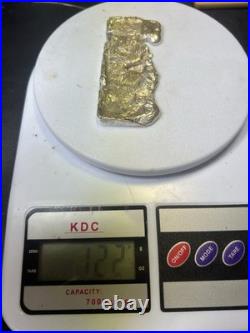 122g Sterling Silver Scrap Melted Pour Bar. 925 Fine Bullion Jewelry