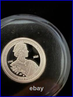 125th Anniversary of The Queen Mother Solid Silver Proof coin set