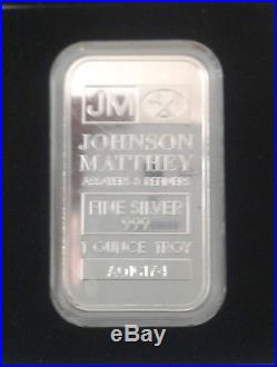 12 oz. 999 solid silver 12 x 1 oz ingots plus collection display case for 20 bar