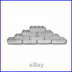 12 x 1 oz 999+ Fine Solid Silver Building Block Connect together MPM